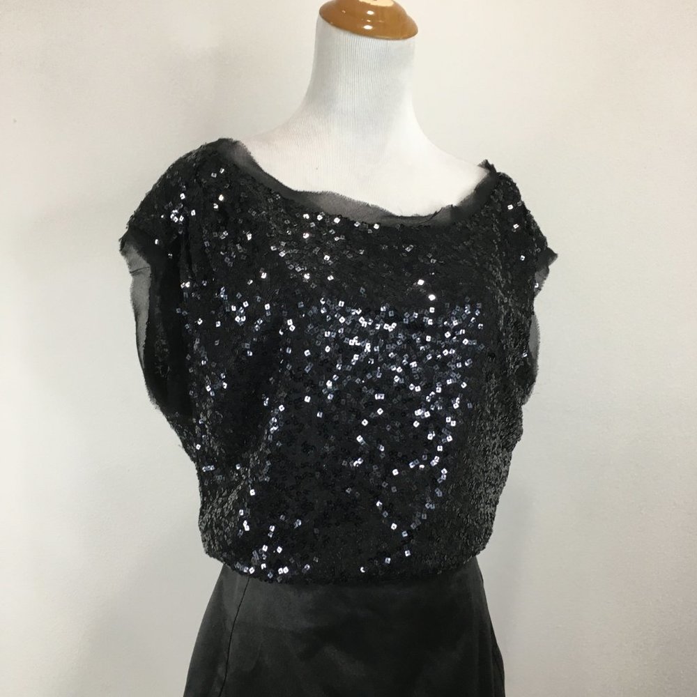 Bcbgeneration Black Sequin Embellished Loose Top … - image 4